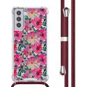 imoshion Design hoesje met koord Samsung Galaxy S21 - Flower Water