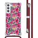 imoshion Design hoesje met koord Samsung Galaxy S21 FE - Flower Water