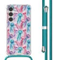 imoshion Design hoesje met koord Samsung Galaxy S24 Plus - Jellyfish Watercolor