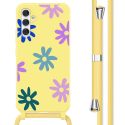 imoshion Siliconen design hoesje met koord Samsung Galaxy A54 (5G) - Yellow Flower Distance