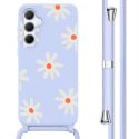 imoshion Siliconen design hoesje met koord Samsung Galaxy A55 - Lila Flower Distance