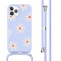 imoshion Siliconen design hoesje met koord iPhone 11 Pro - Lila Flower Distance