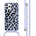 imoshion Siliconen design hoesje met koord iPhone 11 Pro - Animal Lila