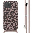 imoshion Siliconen design hoesje met koord iPhone 16 Pro Max - Animal Pink