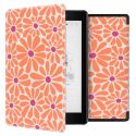 imoshion Design Slim Hard Case Sleepcover Kobo Aura One - Orange Flowers Connect