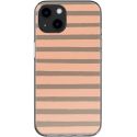 imoshion Design hoesje iPhone 13 - Striped Peach Reverse