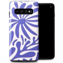 Selencia Vivid Backcover Samsung Galaxy S10 - Modern Bloom Sapphire Blue