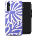 Selencia Vivid Backcover Samsung Galaxy A34 (5G) - Modern Bloom Sapphire Blue