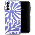 Selencia Vivid Backcover Samsung Galaxy A14 (5G/4G) - Modern Bloom Sapphire Blue