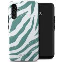 Selencia Vivid Backcover Samsung Galaxy A34 (5G) - Colorful Zebra Pine Blue