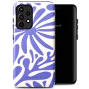 Selencia Vivid Backcover Samsung Galaxy A52(s) (5G/4G) - Modern Bloom Sapphire Blue