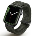 Uniq Aspen Braided bandje Apple Watch 1-9 / SE / Ultra (2) - 42/44/45/49 mm - Cypress Green