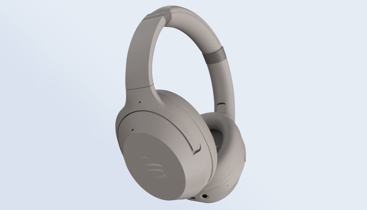 De Selencia Urban Play Draadloze Over-Ear koptelefoon in de kleur Cosy Grey.